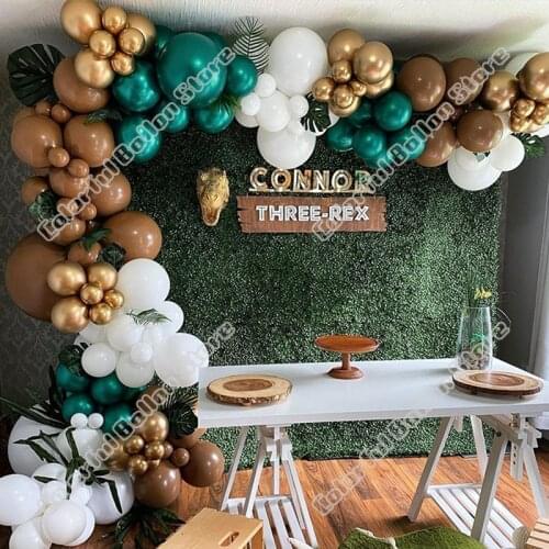 142pcs Chrome Tiffany Blue Latex Balloon Arch Kit Wedding Background Birthday Party Event Balloon Garland Baby Shower Decoration