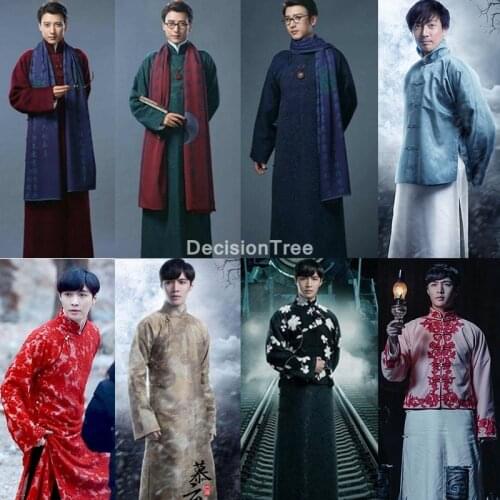 2021 the mystic nine vintage tv hanfu chinese men hanfu tang suit chinese classical clothing adult men robe halloween costume