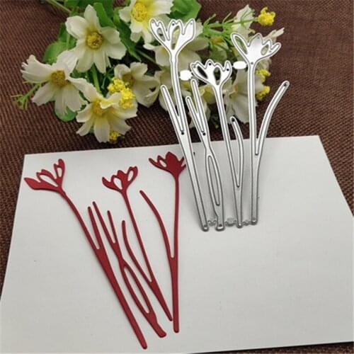 4Pcs Flowers Metal Cutting Dies Stencils For DIY Scrapbooking Decorative Embossing Handcraft Die Cutting Template