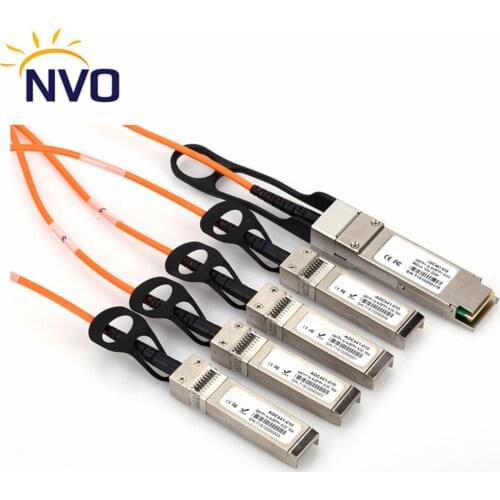 40G AOC OM2 Cable QSFP+ to 4xSFP+ Active Optical Cables4X10G SFP 1M Compatible with Cisco Mikrotik QSFP+ to 4x10G SFP+ AOC Cable