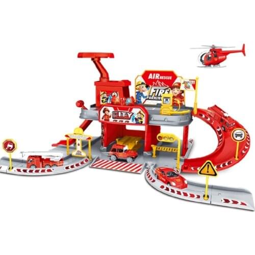 Emergency Vehicle Creative Fire Rescue Tower Building Minifigures Fire Station Fire Rescue Tower Toys 69HE