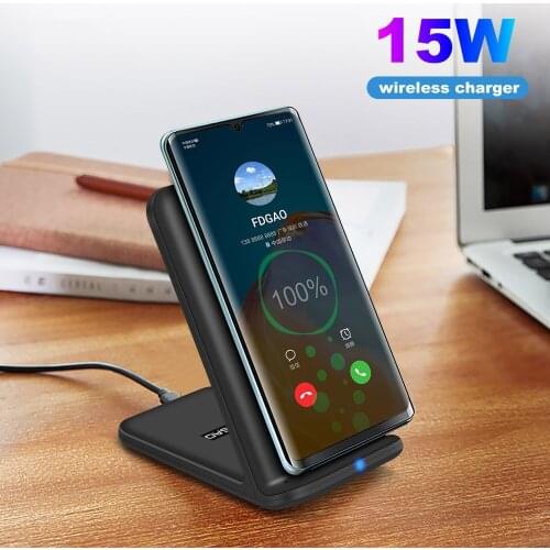Qi Wireless Charging Stand for iPhone X XS 11 XR 8 Plus Quick Charge 3.0 15W Fast Charging Stand For Samsung S8 S9 S10 Note 10