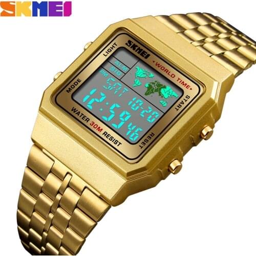 SKMEI Luxury Brand Mens Watches Fashion Casual Business Digital Watch Waterproof Chrono Sports Watch Relogio Masculino