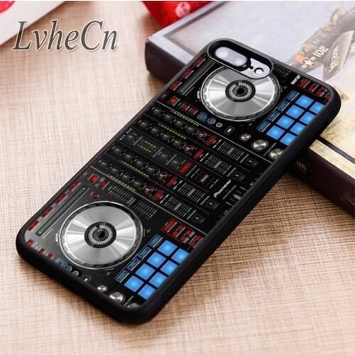 LvheCn DJ Decks phone Case cover For iPhone 5 6 6s 7 8 plus X XR XS max 11 12 Pro Samsung Galaxy S7 edge S8 S9 S10