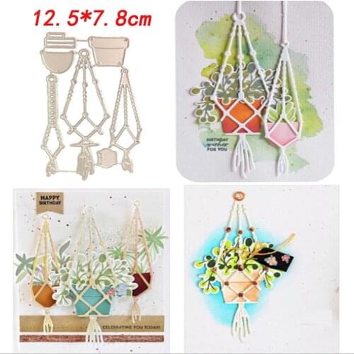 DIY hanging basket cutting dies for boby basker dies cut decotation scrapbooking stamp embossing dies cut knife dies