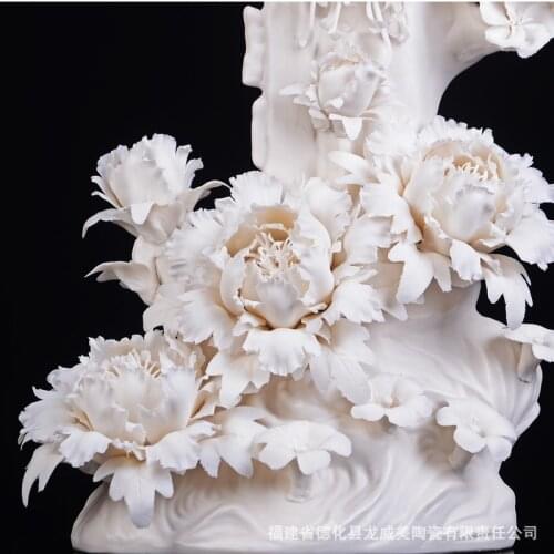 Very happy porcelain pottery ornaments home office ornaments handmade luxury gift porcelain