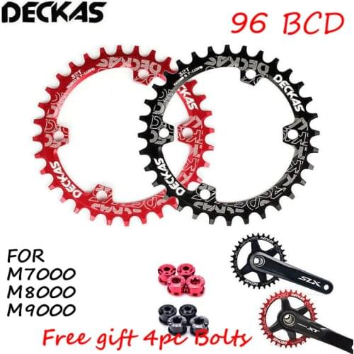 DECKAS Chainring 96BCD-S Mountain Road Bike Chain Ring MTB bicycle Round/Oval Chainwheel 32T 34T 36T 38T Fit SHIMANO XTR XT SLX