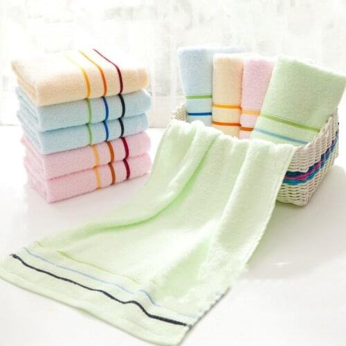 Cotton towels 10 pack Cotton adult washing face lint-free non-shrink towel thickened soft absorbent face towel student for kids