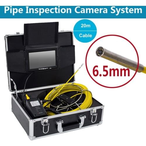 23MM/17MM/6.5MM Camera Head Pipe Cleaner Inspection Video Camera 30M Cable 7Inch LCD Used For Drain Sewer Endoscope Inspection