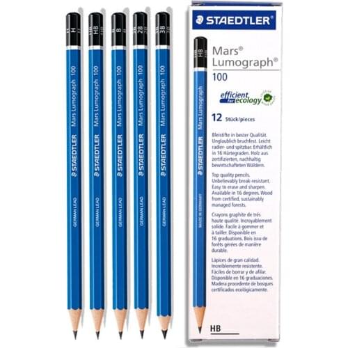 STAEDTLER Pencil 100 blue rod drawing pencil sketch pencil