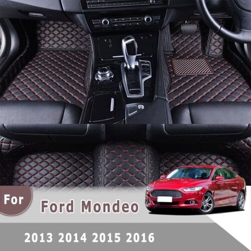 RHD Carpets Car Floor Mats For Ford Fusion 2013 2014 2015 2016 Auto Interiors Accessories Protect Rugs Waterproof For Mondeo