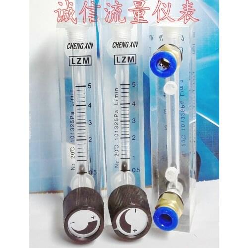 LZM-6T N2 Nitrogen Panel Adjustable Flowmeter 0.5-5L/min Lift/Minute Air Flowmeter