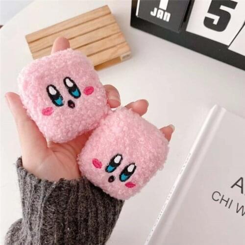 Cute Cartoon Classic Game Star Allies Plush Earphone Case for Airpods 1 2 Pro Wireless Earphone Cove Soft Winter Case Capa