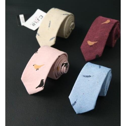 Men and women Korean narrow tie 6cm cotton casual fashion British neck ties manufacturer wholesale LD003 10pcs/lot