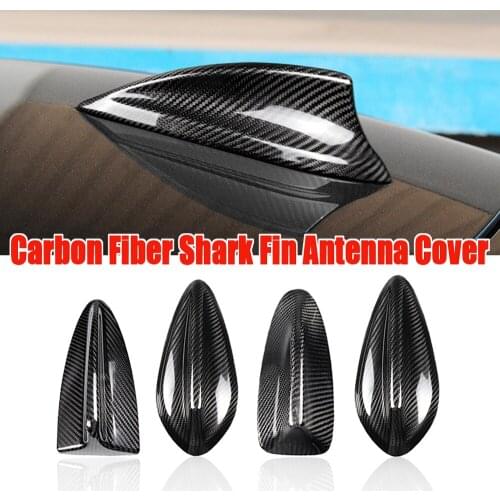 For BMW E90 E92 F20 F21 F30 F10 F22 F15 F16 G30 G20 X4 X5 X6 Accessories Real Carbon Fiber Car Shark Fin Antenna Cover Trim