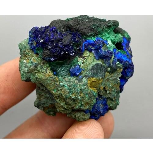 84g Natural beautiful Azurite and Malachite symbiotic mineral specimen crystal Stones and crystals Healing crystal