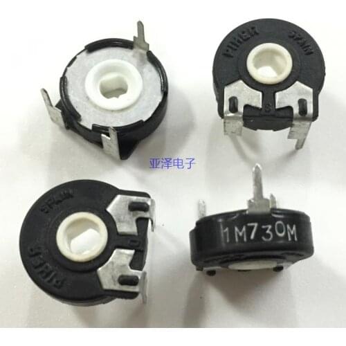 2pcs Imported Spanish PIHER, Spain trimmer potentiometer, PT15-1M horizontal oval hole