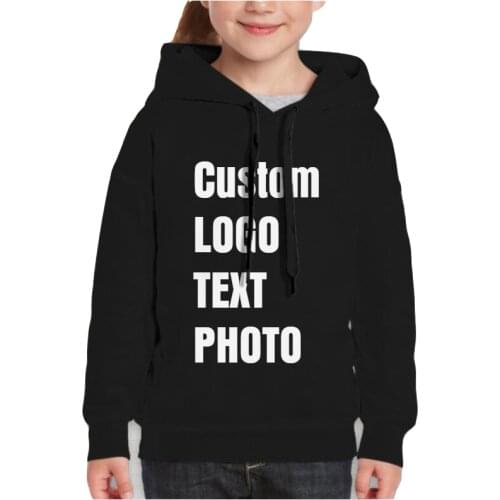 Custom Personalised Young Hoodies Sweatshirts for Teenagers Print LOGO/TEXT/PHOTO