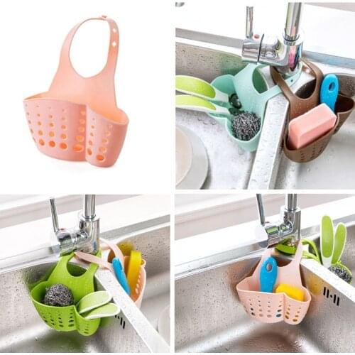 Portable Basket Home Kitchen Hanging Drain Basket Bag Bath Storage Tools Sink Holder Kitchen Accessory vaciar cesta