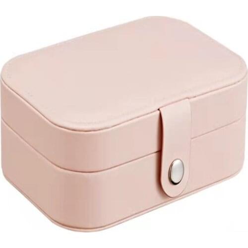 16x11.5CM New High-Quality Portable Jewelry Box Earring Jewelry Box Earrings Ring Necklace Storage Box Dustproof Finishing Box