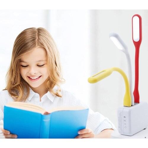 Portable 5V 1.2W LED USB Night Light Mini Table Light Reading Lamp Protect Eye Lights for Childrens Notebook Comupter Bedroom