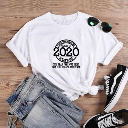 Senior ClassShirt Funny T Shirt Women Tops Summer Harajuku Tshirt Women Cotton Short Sleeve Casual Tee Shirt Femme T-shirt