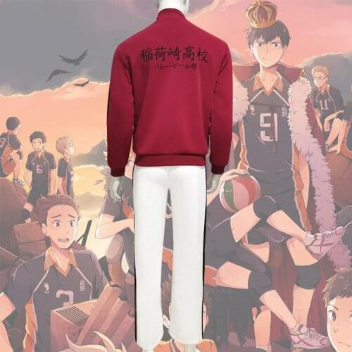 Haikyuu Season 4 Inarizaki High Koko Uniform No.7 Miya Atsumu No.11 Osamu Miya Volleyball Cosplay Sportswear Team Jacket Pants