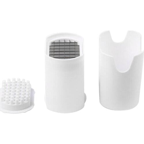 Potato Chips Cutting Box Press Cutter Cup Plastic Slicer Chopper Chips French Fries Making Tool Potato Cutting Kitchen Gadgets