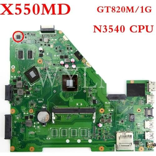 X550MD N3540CPU /GT820M/1G Without memory mainboard For ASUS X550M X550MJ X552M Y582M Laptop motherboard 90NB0830-R00040 Tested