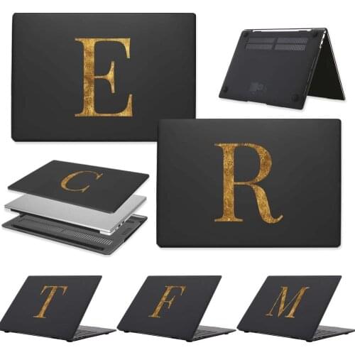 For Huawei MateBook D14/D15/13/14/X Pro 13.9/Honor MagicBook 14/15/Pro 16.1 Painting Initial Name Laptop Hard Shell Case Cover