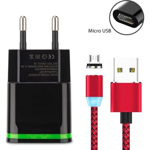 1M Micro USB Cable 360 Degree Round Magnetic Charger Cord Adapter For Huawei Honor 20i 9 Lite Mate 10 Lite 8 8A 8S Magnet Cable