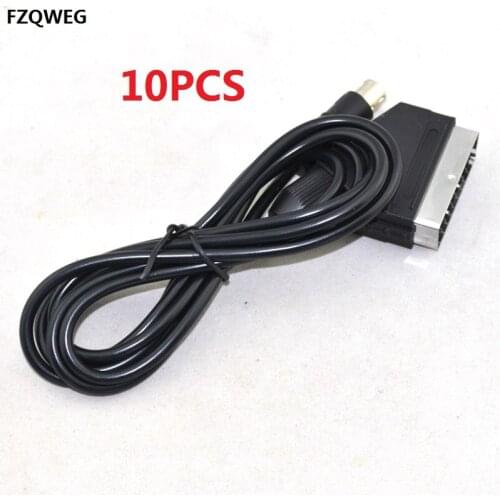 10 PCS 1.8M New arrive RGB Scart Lead cable For Sega Mega Drive 2 Genesis 2 Megadrive 2 MD2 RGB AV Scart Cable