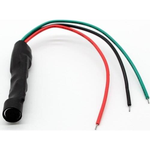 2x Mini Mic Audio Sound CCTV Microphone Cable 12V DC Power RCA Output wire for DVRs Camera