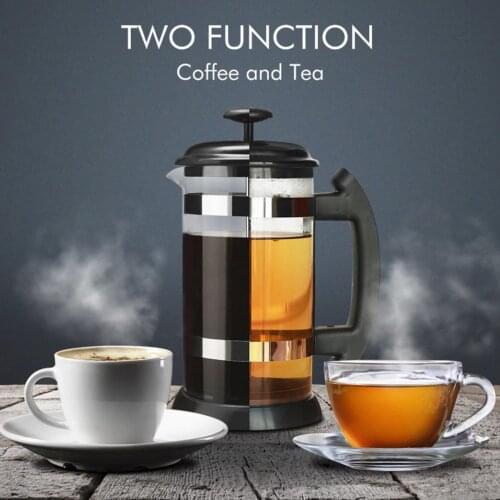 34Oz 1000ml French Coffee Press Tea Maker with Filters Heat Resistant Black