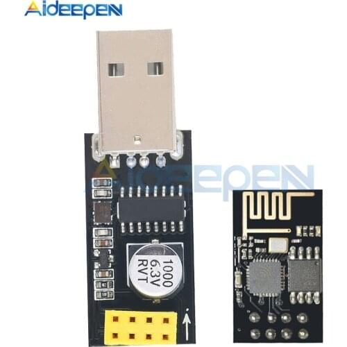 ESP01 Programmer Adapter UART ESP-01 Adapter ESP8266 CH340G USB to ESP8266 Serial Wireless Wifi Development Board Module