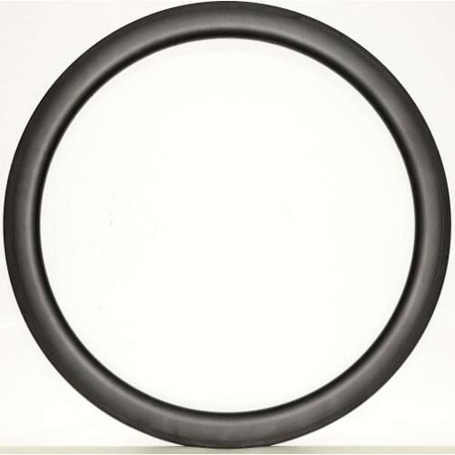 Asymmetrical 700C 50mm depth Urltra-Light Carbon wheels 25mm width Clincher /tubular Road Bike single Rim UD matte finish