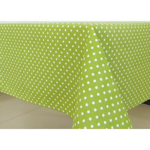 Free shipping Pastoral cloth tablecloths small green dot thick cotton canvas custom coffee table cloth table cloth table Bugaboo