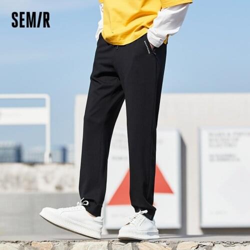 SEMIR Casual Pants Men 2021 Summer New Sports Sweatpants High Street Ins Trend Beam Foot Guard Pants