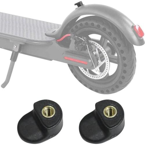2Pcs Rear Fender Mudguard Scooter Body Folding Force Hook Accessories for Xiaomi Mijia M365 Electric Scooter Skateboard Black