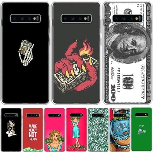 Make Money Black Head girl Phone Case For Samsung GalaxyA90 A71 A70 A51 A50 A41 A40 A30 A21 A10 A9 A8 A7 A6Plus M30S A20E A01 A1