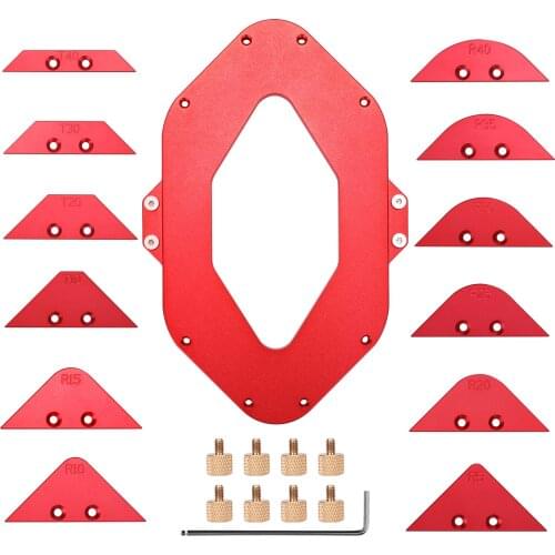 Woodworking Trimming Machine Fillet Gauge Trimming Machine Bevels Gauge Woodworking Tools Arc Radius Router Table Round Corner