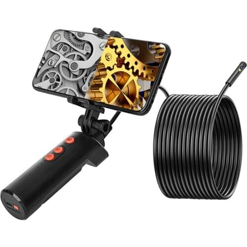 Dual Lens Wireless Endoscope Camera 2MP HD WiFi IP68 Industrial Waterproof Sewer Camera With Light Battery For Android And IOS