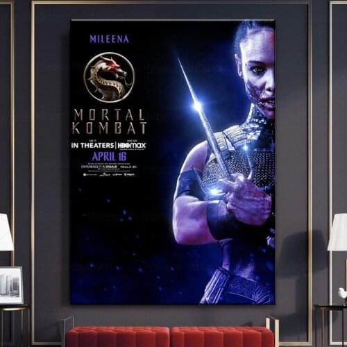 2021 Mortal Kombat Game Mileena Game figure Posters Art Canvas Painting On The Wall Decorative Home Decor Gift Idea