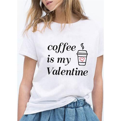 Fashion womens T-shirt AM coffee PM red wine print T-shirt ladies Harajuku graphic T-shirt cute fitness cool Ropa Mujer