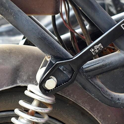 8-22mm Wrench Dual-head Firm Clamping Chrome Vanadium Steel Multifunctional Self-tightening Spanner for Mechanical Engineering