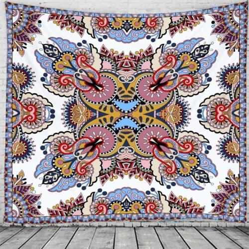 Folk-Custom PatternTapestry Blanket Throw Wall-Hanging Psychedelic-Pattern Home-Deco