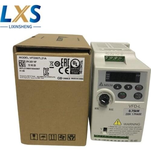 DELTA/ Delta VFD-L Series Inverter VFD007L21A AC Converter For Simple Wood Cutting Machine