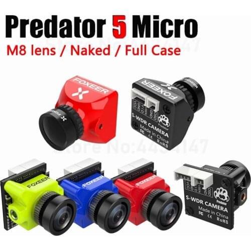 Foxeer Predator 4 mini V4 PAL/NTSC switchable FPV camera with 1.8mm lens Super WDR OSD 4ms Latency