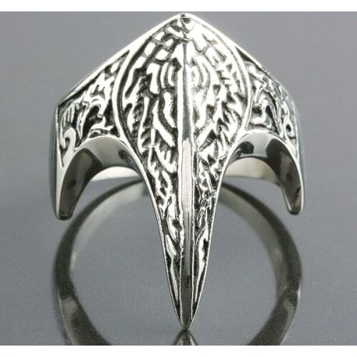 Gothic Style Punk Eagle Beak Stainless Steel Rings For Men Women Jewelry Fashion