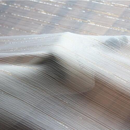 Lace10 1Yard High-grade White Stripe Filigree Chiffon Gauze Women Dress The Curtain Clothes Fashion Designers Fabrices